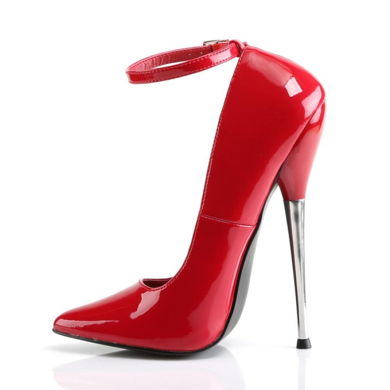 Red Pleaser Dagger-12 Women's Pumps | KJ3105462