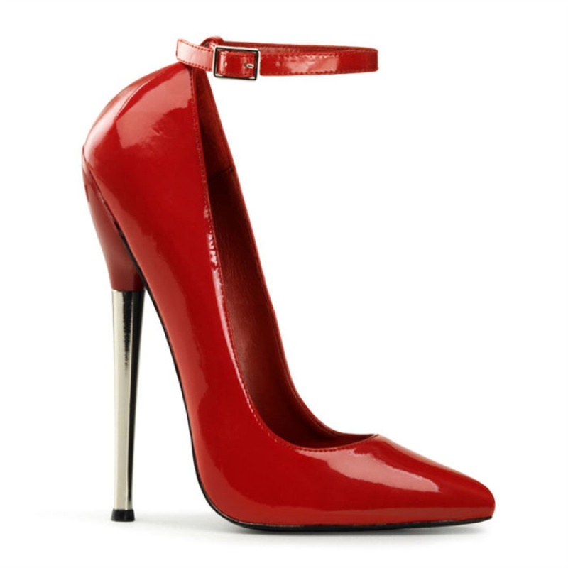 Red Pleaser Dagger-12 Women's Pumps | KJ3105462