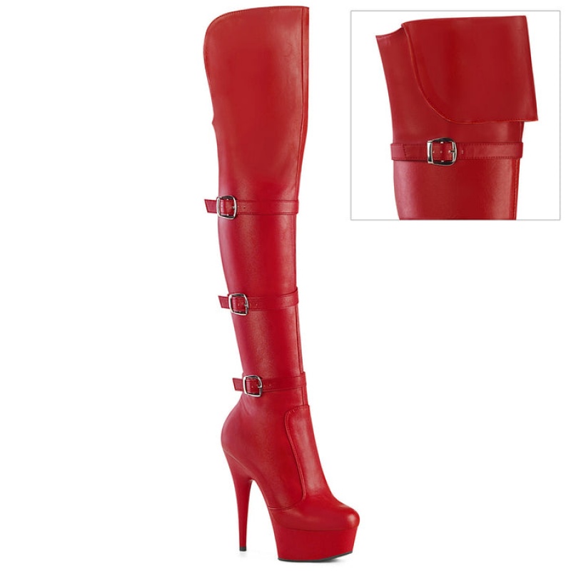 Red Pleaser Delight-3018 Women's Boots | LR8913406