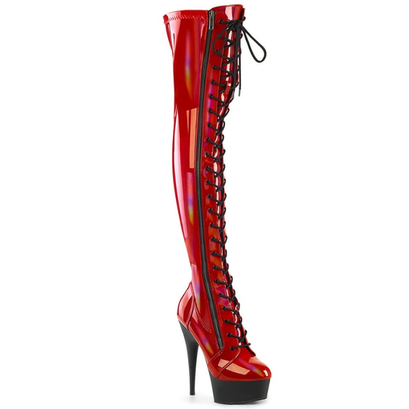 Red Pleaser Delight-3029 Women's Boots | QR2356078