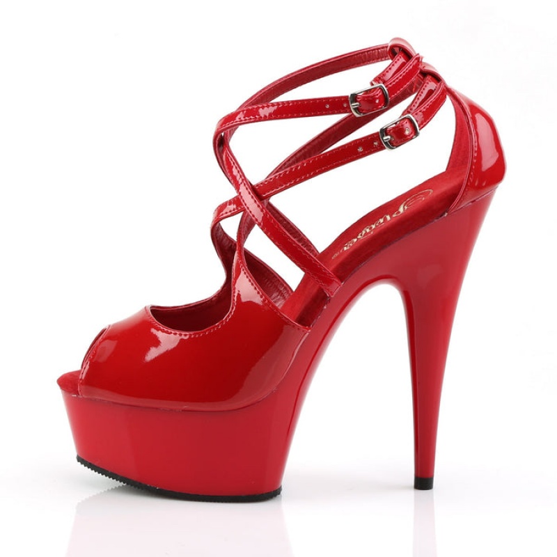 Red Pleaser Delight-612 Women's Sandals | GM6930527