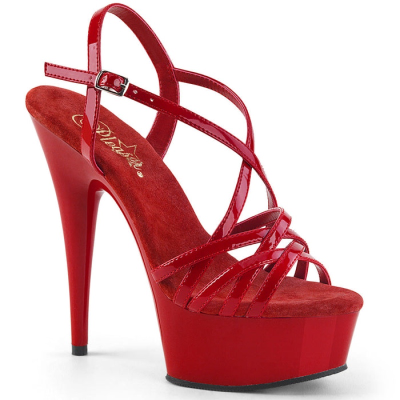 Red Pleaser Delight-613 Women's Sandals | AL7653029