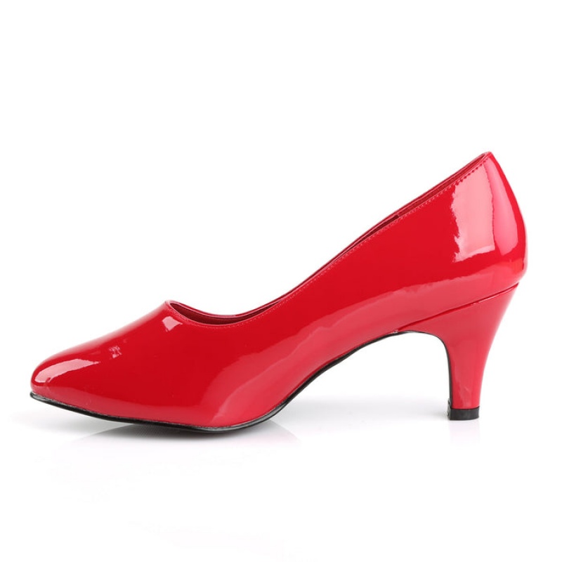 Red Pleaser Divine-420 Women's Pumps | PC9246735