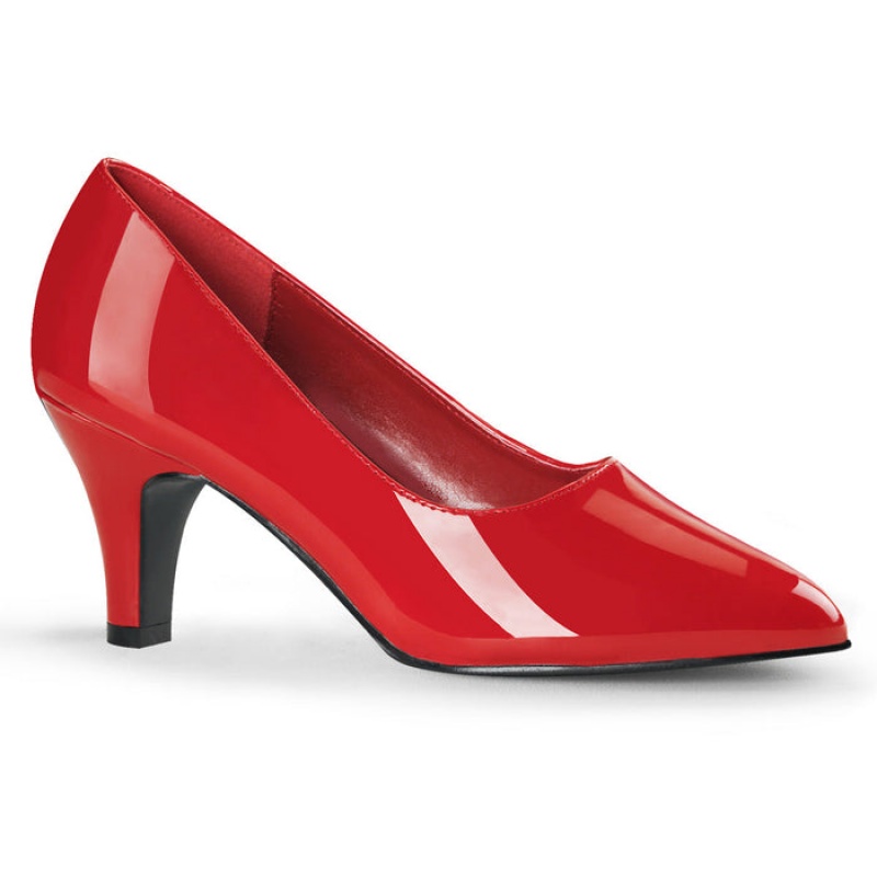 Red Pleaser Divine-420 Women's Pumps | PC9246735