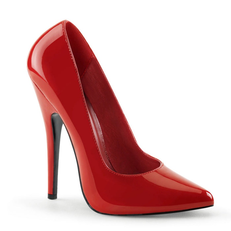 Red Pleaser Domina-420 Women's Pumps | WH8024537