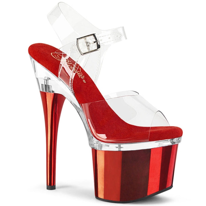 Red Pleaser Esteem-708 Women's Sandals | RP9602817