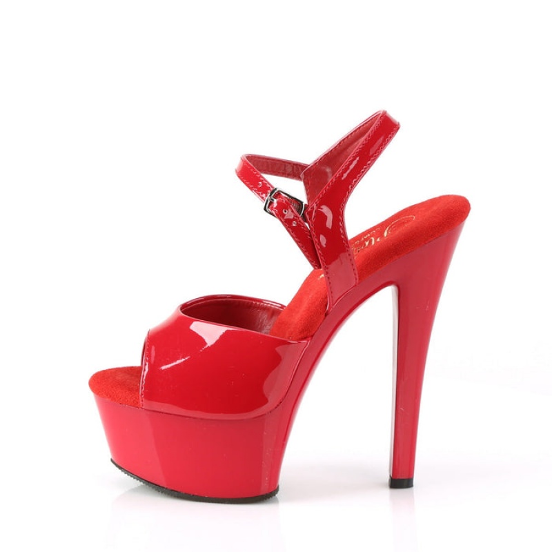 Red Pleaser Gleam-609 Women's Sandals | LN7205198