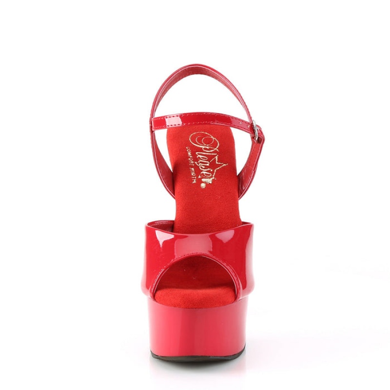 Red Pleaser Gleam-609 Women\'s Sandals | LN7205198