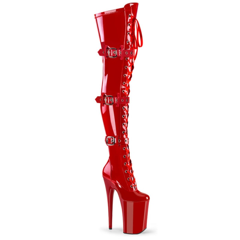 Red Pleaser Infinity-3028 Women's Boots | MK9207684