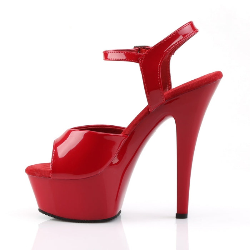 Red Pleaser Kiss-209 Women's Sandals | EN2316095