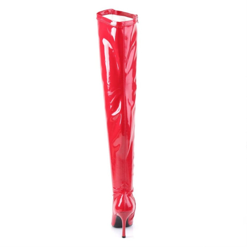 Red Pleaser Lust-3000 Women's Boots | GA3196540