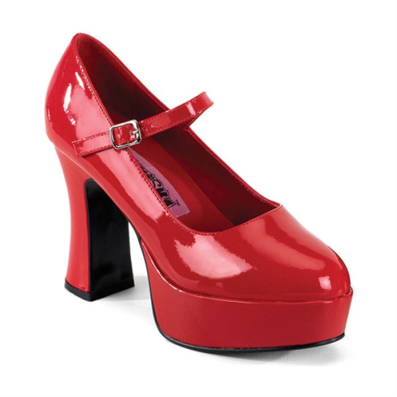 Red Pleaser Maryjane-50 Women's Pumps | PA0534187