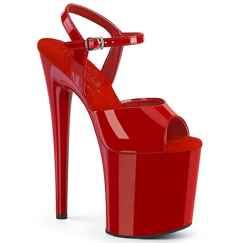 Red Pleaser Naughty-809 Women's Sandals | TU7385296