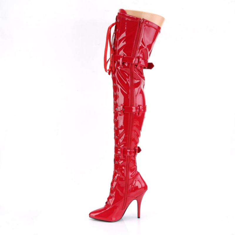 Red Pleaser Seduce-3028 Women's Boots | CN2307486