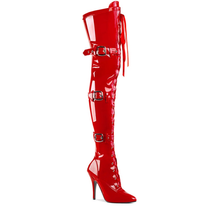 Red Pleaser Seduce-3028 Women's Boots | CN2307486