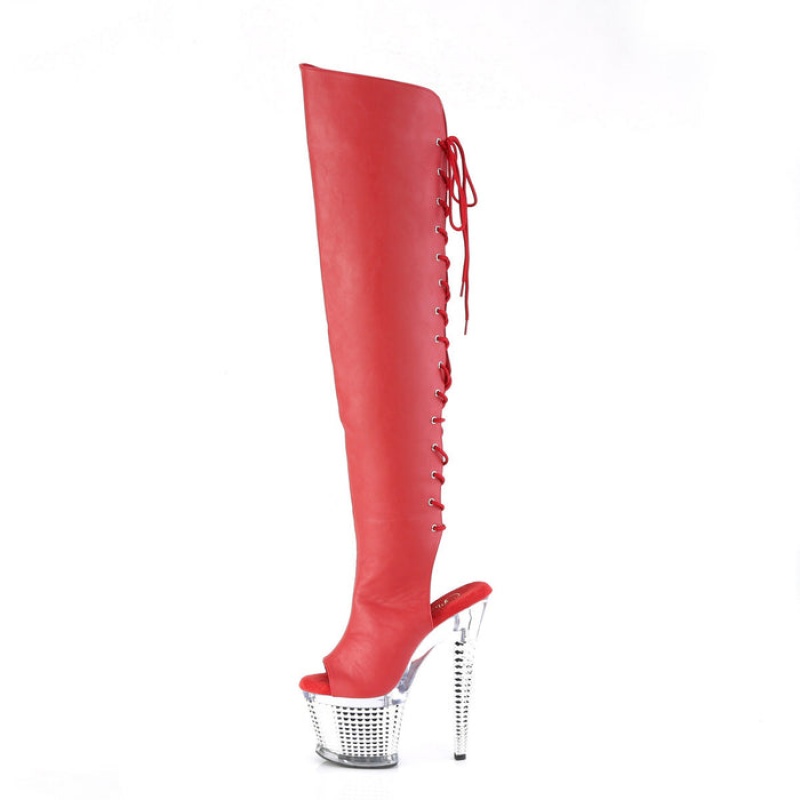 Red Pleaser Spectator-3019 Women's Boots | SO1802745