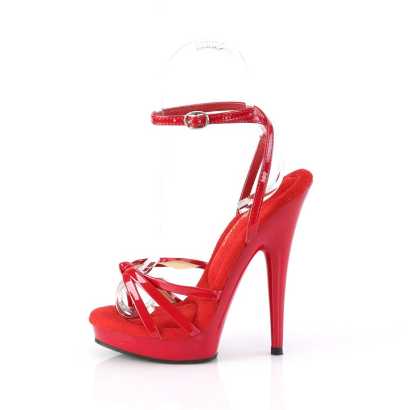 Red Pleaser Sultry-638 Women's Sandals | AQ6189402