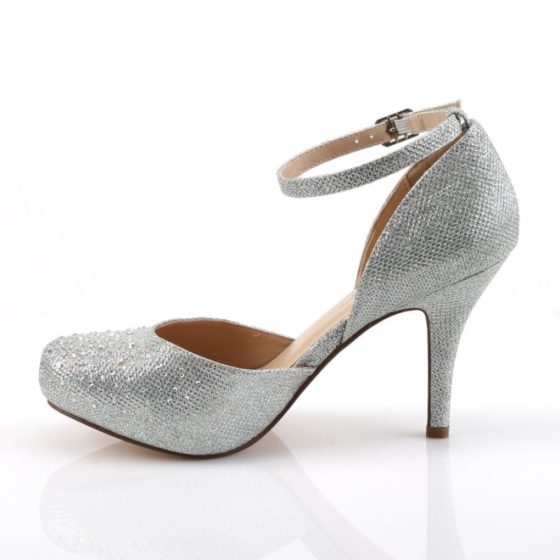 Silver Pleaser Covet-03 Women's D'Orsay | ZX0392561