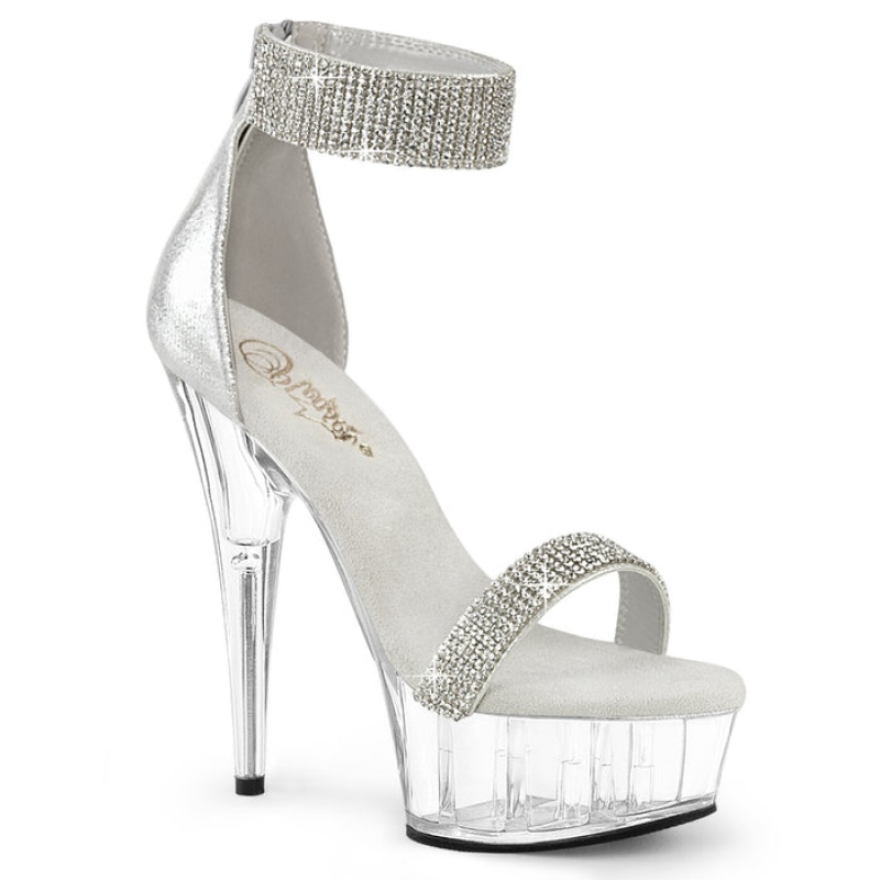 Silver Pleaser Delight-641 Women's Pumps | ZO5684713