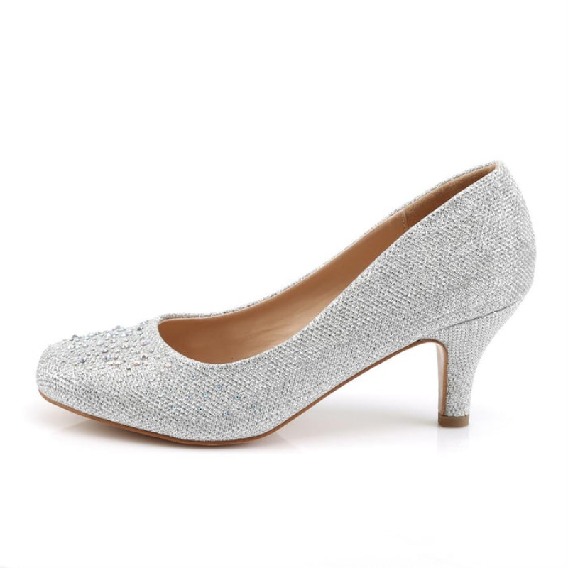 Silver Pleaser Doris-06 Women's Pumps | ST1627908