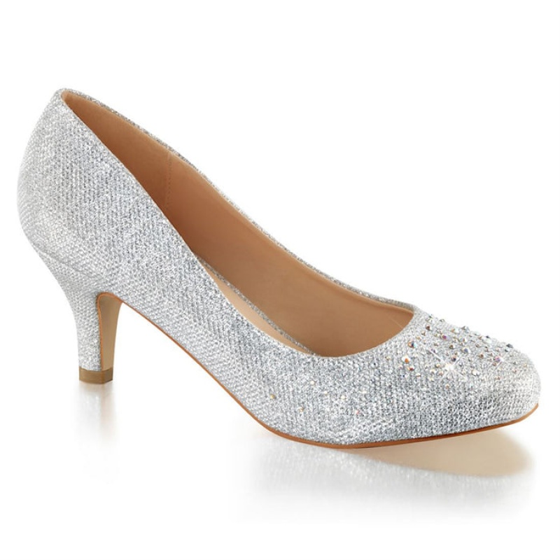 Silver Pleaser Doris-06 Women's Pumps | ST1627908