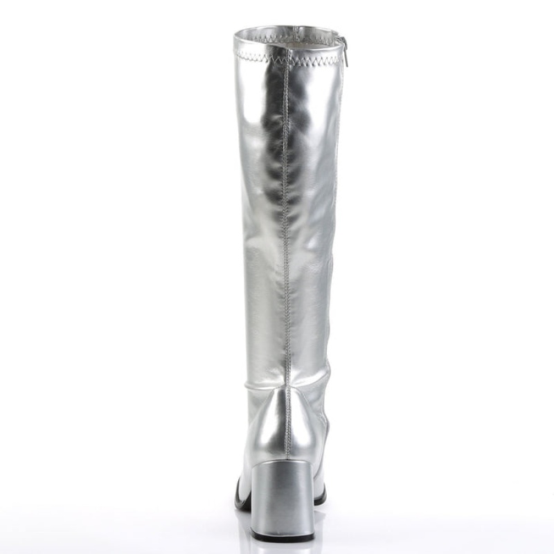 Silver Pleaser Gogo-300 Women's Boots | AL7128654