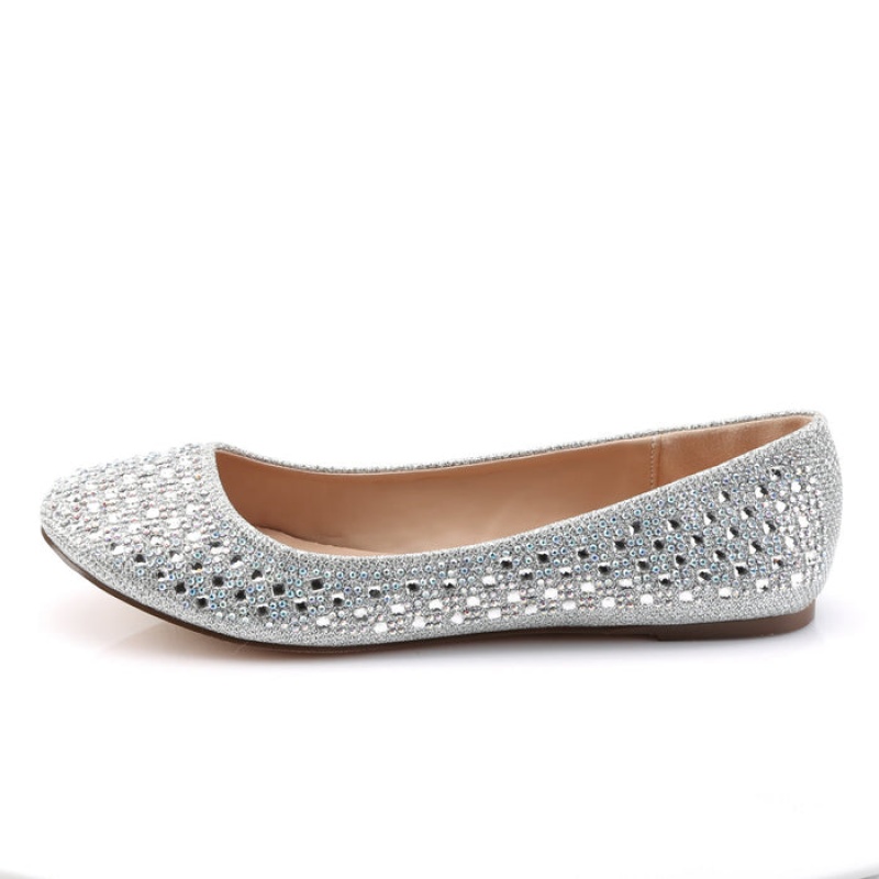 Silver Pleaser Treat-06 Women's Flats | IT4502376