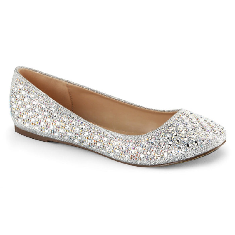 Silver Pleaser Treat-06 Women's Flats | IT4502376