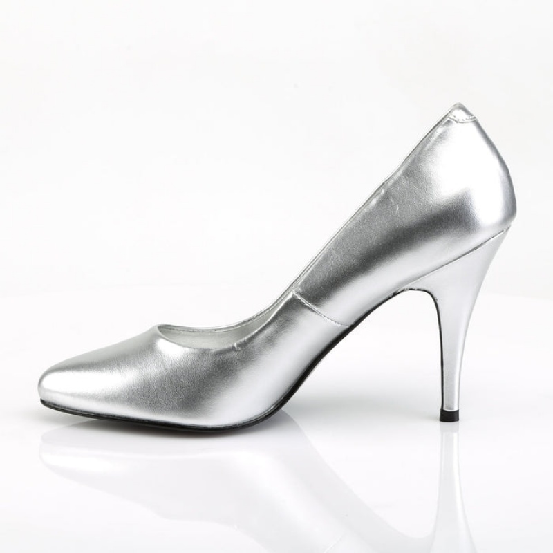 Silver Pleaser Vanity-420 Women's Pumps | OI0162893