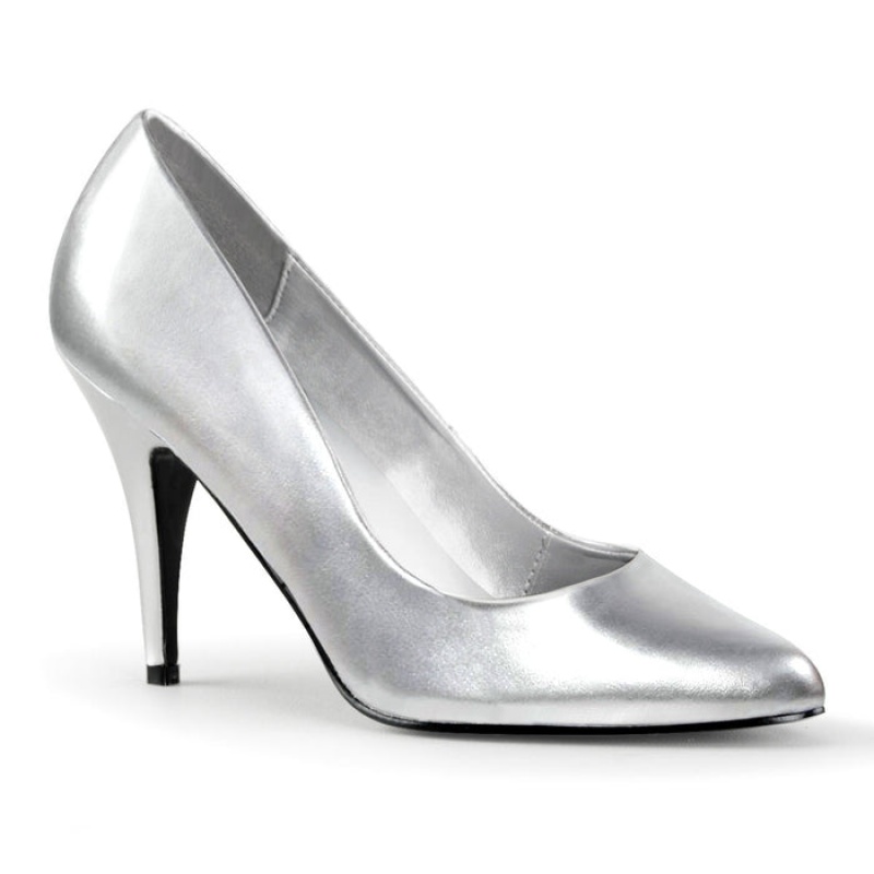 Silver Pleaser Vanity-420 Women's Pumps | OI0162893