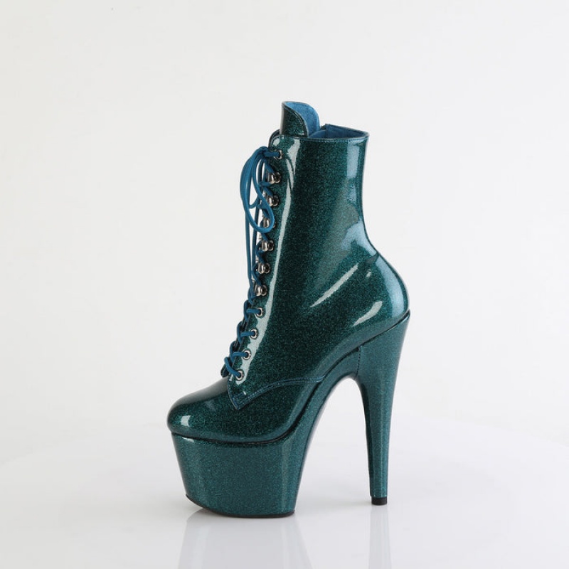 Turquoise Pleaser Adore-1020GP Women's Boots | YG5340197