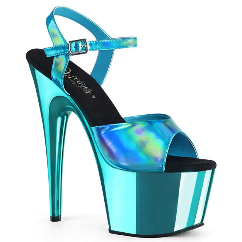 Turquoise Pleaser Adore-709HGCH Women's Sandals | VG5107369