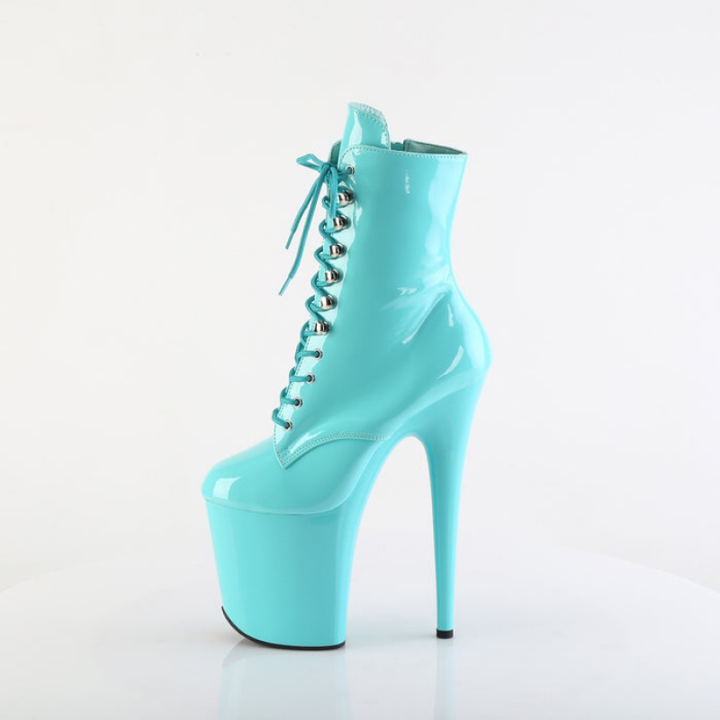 Turquoise Pleaser Flamingo-1020 Women's Boots | XJ6895423