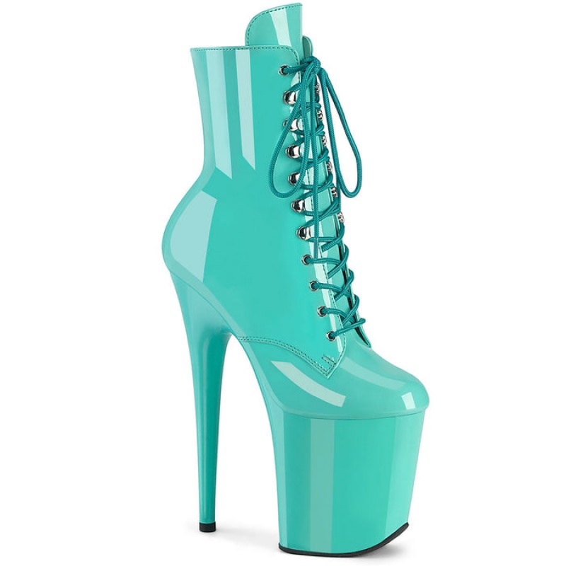 Turquoise Pleaser Flamingo-1020 Women's Boots | XJ6895423