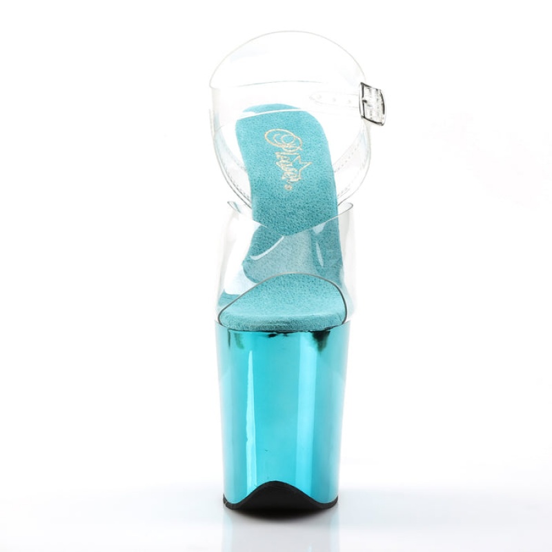 Turquoise Pleaser Flamingo-808 Women's Sandals | VW4710268