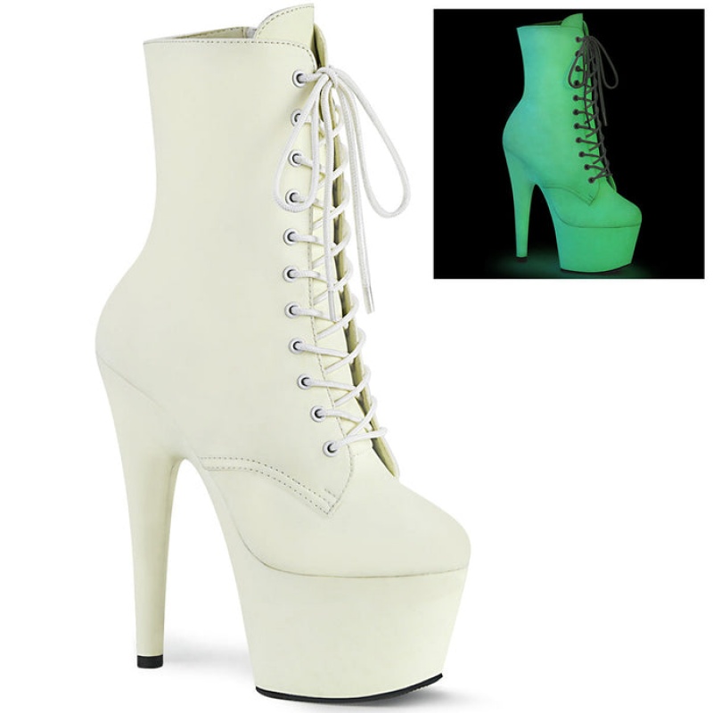 White Pleaser Adore-1020GD Women's Boots | XR0653819