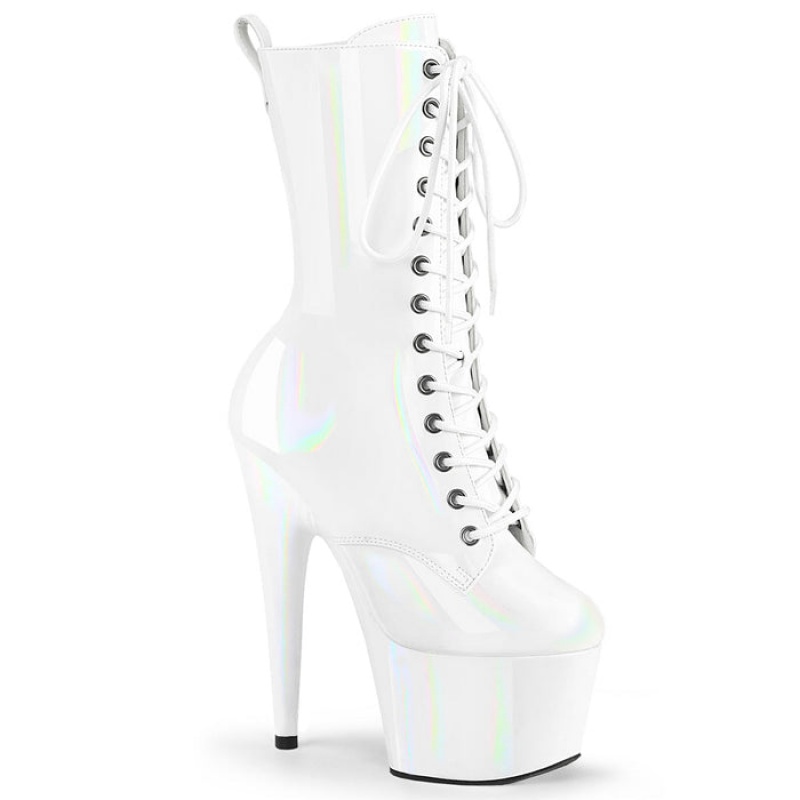 White Pleaser Adore-1040WR-HG Women's Boots | OH5183426