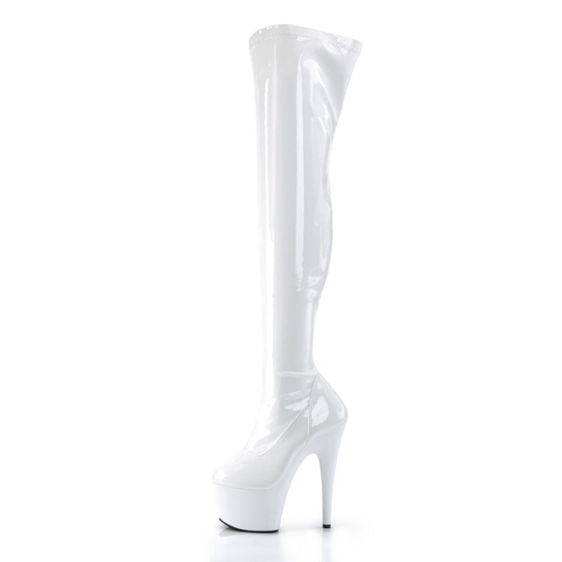 White Pleaser Adore-3000 Women's Boots | IP5820961