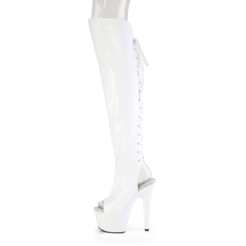 White Pleaser Adore-3019HWR Women's Boots | FZ2806937