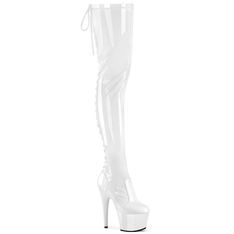 White Pleaser Adore-3850 Women's Boots | VC4830592