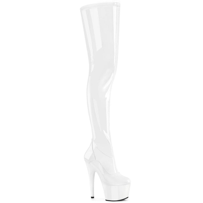 White Pleaser Adore-4000 Women's Boots | SC5130247