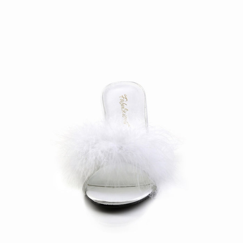 White Pleaser Amour-03 Women's Slides | WC8024513