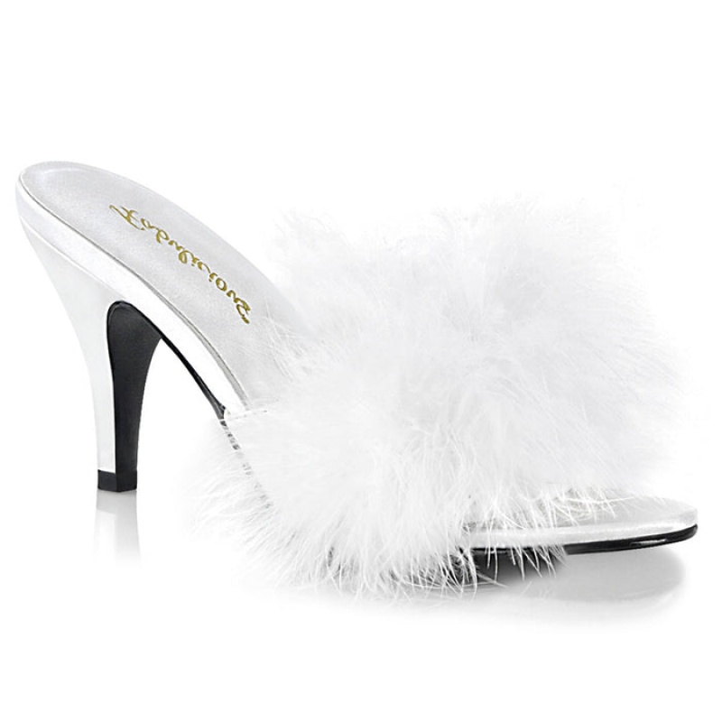 White Pleaser Amour-03 Women's Slides | WC8024513