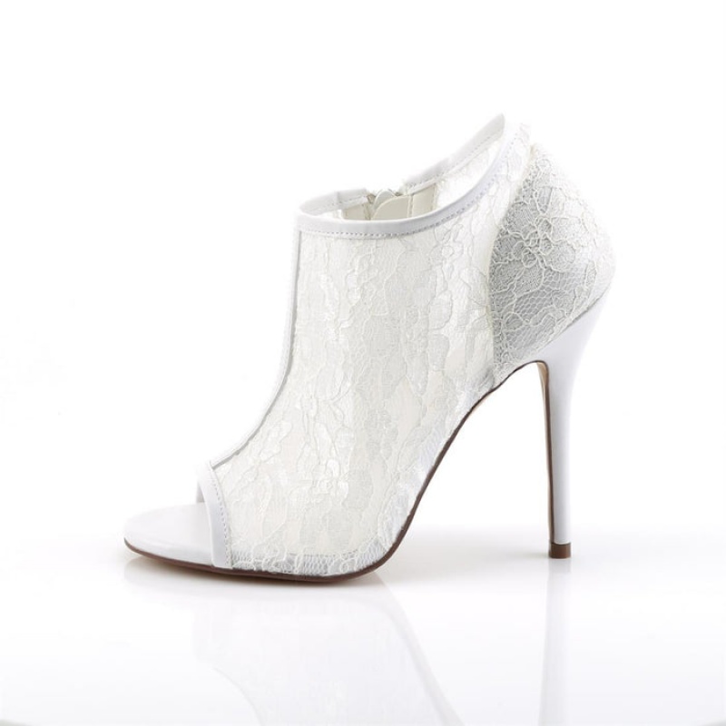 White Pleaser Amuse-56 Women's Boots | VY6407291