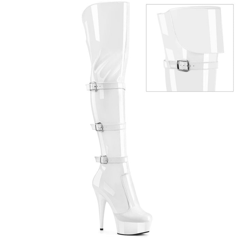 White Pleaser Delight-3018 Women's Boots | YN5160832