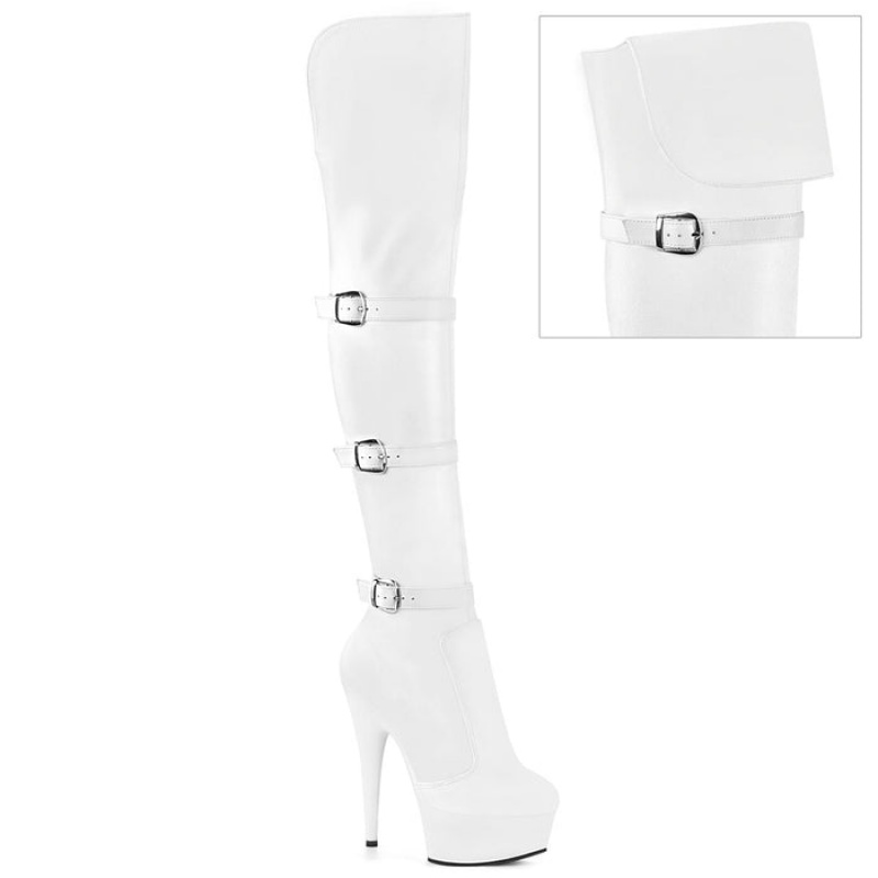 White Pleaser Delight-3018 Women's Boots | RX0924175