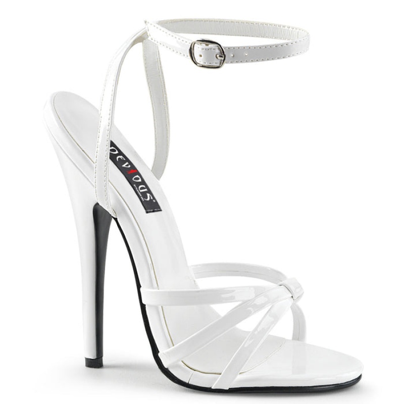 White Pleaser Domina-108 Women's Sandals | IO9346781