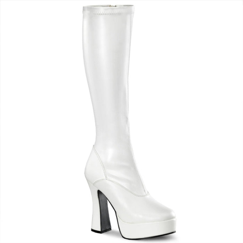 White Pleaser Electra-2000Z Women's Boots | VM8670192