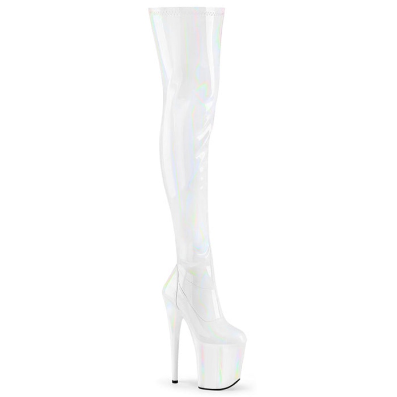 White Pleaser Flamingo-3000HWR Women's Boots | VN4189705