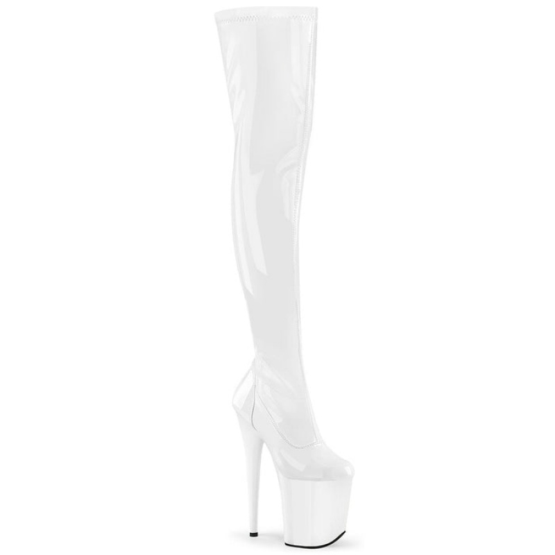 White Pleaser Flamingo-3000 Women's Boots | LS8746103